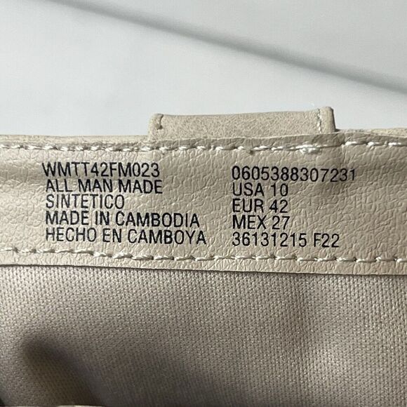 Time and Tru Ankle Heel Boots Women's Size 10 Ivory Slouch Synthetic Memory Foam - Picture 8 of 9